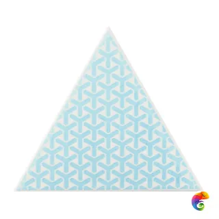 Керамическая плитка Petracers Triangolo Ypsilon Azzurro Su Bianco 17x17