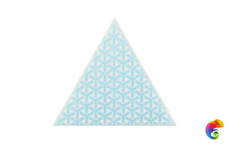 Керамическая плитка Petracers Triangolo Ypsilon Azzurro Su Bianco 17x17