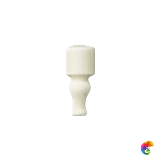 Бордюр Ceramiche Grazia Maison Angolo Finale Ivoire Craquele 2x6,5