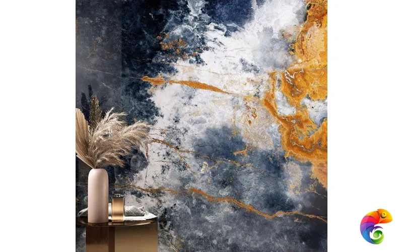 Керамогранит Infinity Crystal Ocean Blue Lucido Bookmatch Mix 160x320x6