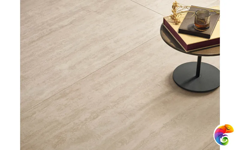 Refin Керамогранит Prestigio Travertino Beige 75x75x0,9 Lucido Rt
