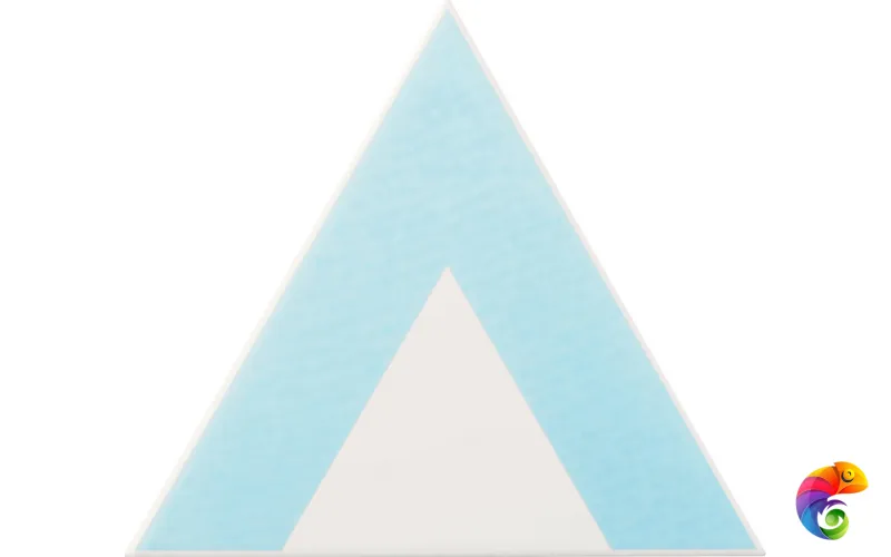 Керамическая плитка Petracers Triangolo Pinco Azzurro Su Bianco 17x17