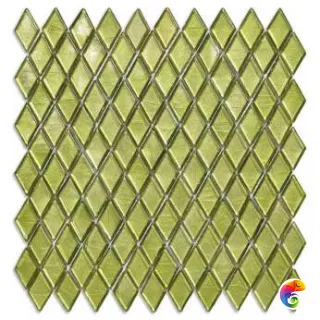 Мозаика Sicis Diamond Olivina 25.9x26.6 см, Gloss,  толщина 4 мм