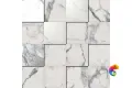 Керамогранит Италон Шарм Эво Статуарио Мозаика 3D Патинированный 30x30