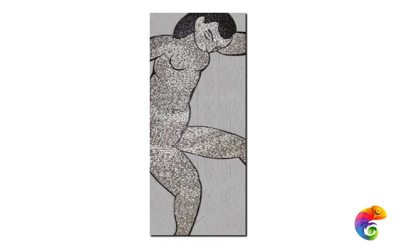 Стеклянное панно Sicis Vetrite Jules et Jim 120x280