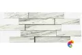 Керамогранит Италон Скайфолл Бьянко Брик 3D Патинированный 28x78