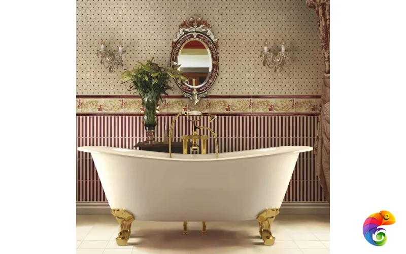 Керамическая плитка Petrachers Grand Elegance Giglio Bordeaux Su Crema 20x20