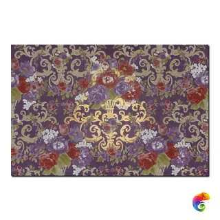 Керамическая плитка Petrachers Primavera Romana Fioritura Oro Su Viola Luc 65x97,7