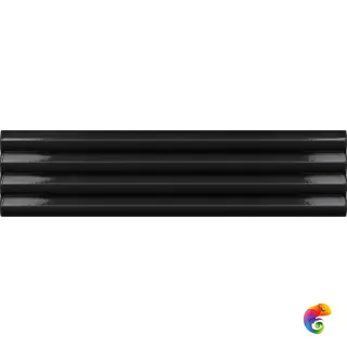 Costa Nova Praia Black Glossy 5x20 см