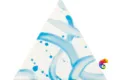 Керамическая плитка Petracers Triangolo Splash Azzurro Su Bianco 17x17