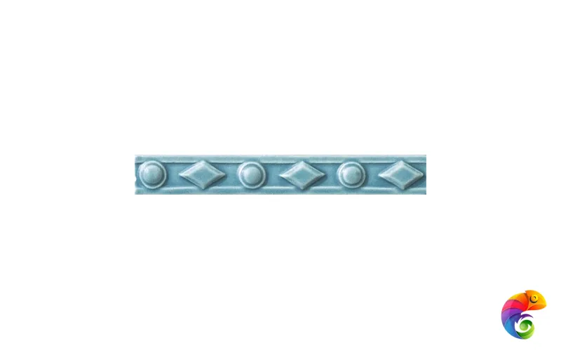 Бордюр Ceramiche Grazia Amarcord Diamantato Pavone Matt 3x20
