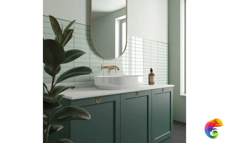 Плитка Equipe Costa Nova Aloe Glossy 5x20 см
