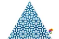 Керамическая плитка Petracers Triangolo Gipsy Blu Su Bianco 17x17