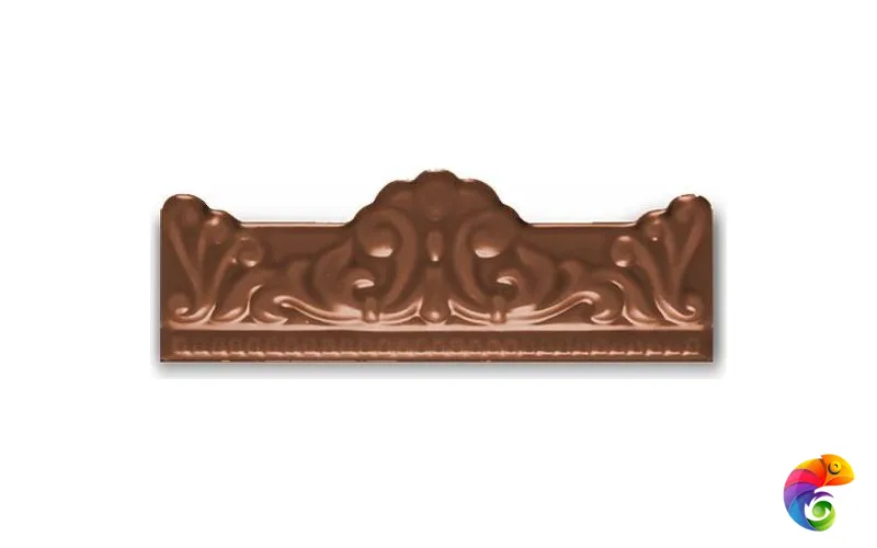 Керамическая плитка Ceramica Ribesalbes Zocalo Moldura Barroca Miel  5x20