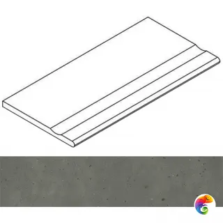Italon Бордюр из керамогранита Avantgarde Black Bordo 30x120 Svasato Round