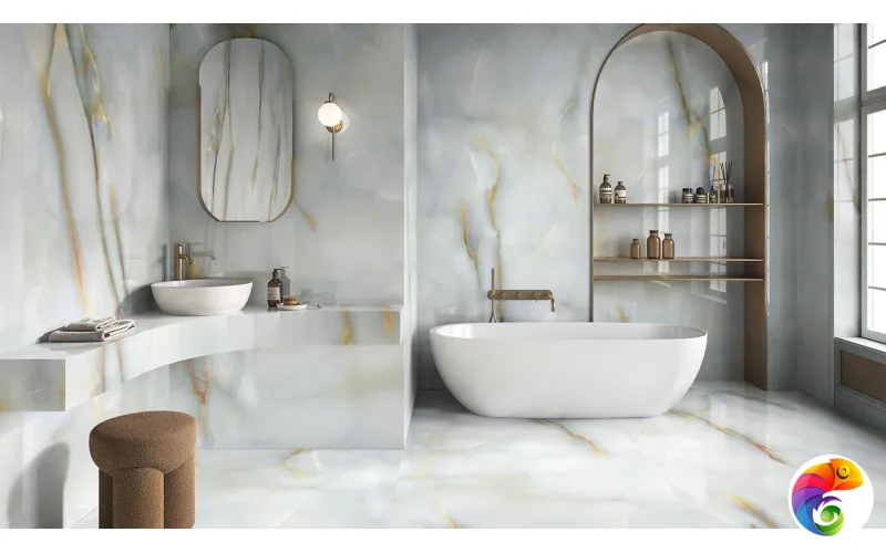 Керамогранит Emil Tele Di Marmo Pure Onyx Turchese Lappato 60x120x0,9