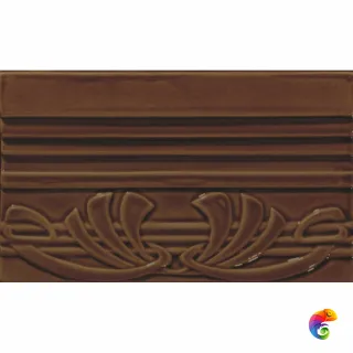 Бордюр Ceramiche Grazia Epoque Terminale Deco Caramel Craquele 12x20