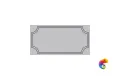 Керамическая плитка Etruria Design Art Deco Vectorframe B Pearly White 1° Scelta 12,5x25