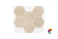 Керамогранит Италон Шарм Эво Оникс Мозаика Гексагон Патинированный 25x29
