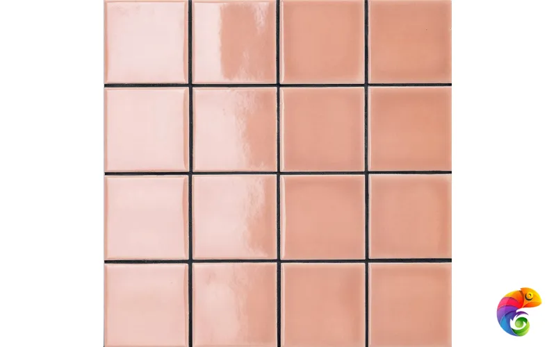 Керамогранит Mutina Din Rose Glossy 7,4X7,4 Rete 30,2X30,2