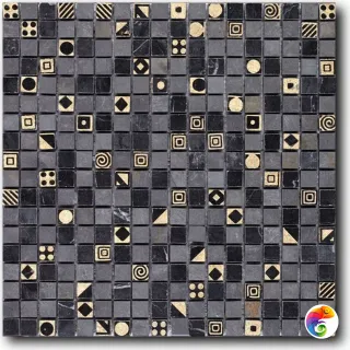 Мозаика ART NATURA  из натурального камня 15x15 Equilibrio 016 Plus 300x300