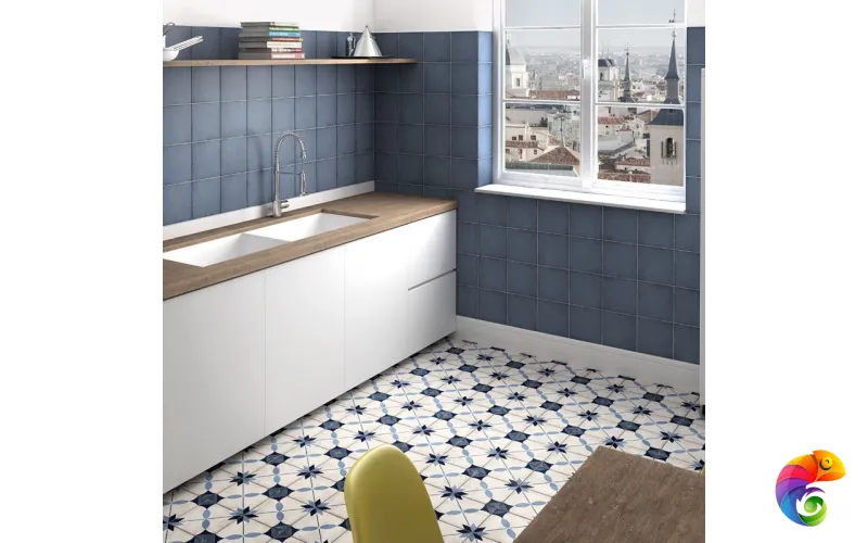 Керамогранит Equipe Art Nouveau Arkade Blue Matt 20x20