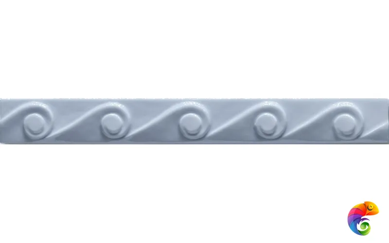 Бордюр Ceramiche Grazia Essenze Onda Genziana 3x26