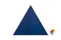 Керамическая плитка Petracers Triangolo Cristalli Blu 17x17