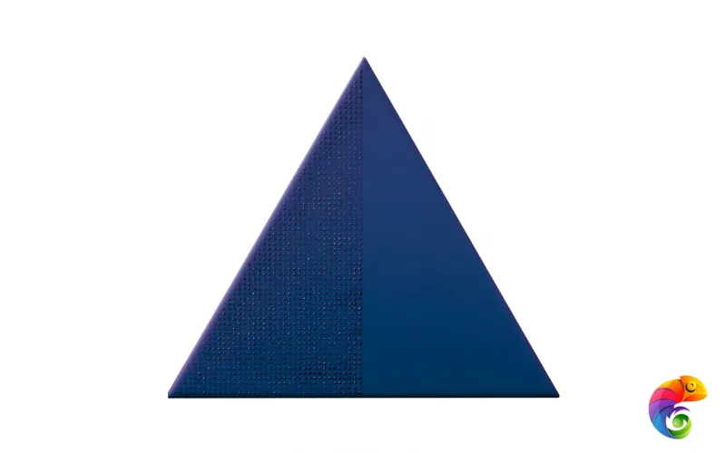 Керамическая плитка Petracers Triangolo Cristalli Blu 17x17