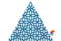 Керамическая плитка Petracers Triangolo Gipsy Blu Su Bianco 17x17
