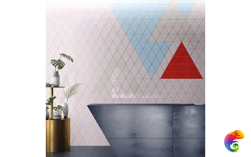 Керамическая плитка Petracers Triangolo Fondo Azzurro 17x17