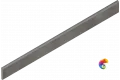 Italon Керамогранитный плинтус Millennium Battiscopa Black 7,2x80 Nat Rett