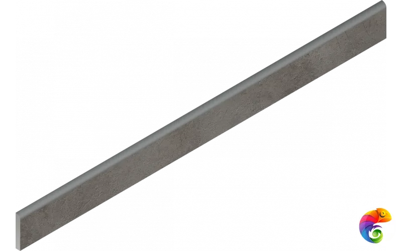 Italon Керамогранитный плинтус Millennium Battiscopa Black 7,2x80 Nat Rett