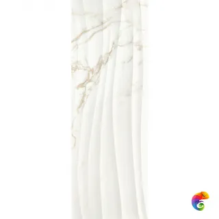 Керамическая плитка Love Ceramic Precious Calacatta Shape Gold 35х100 Matt Rett