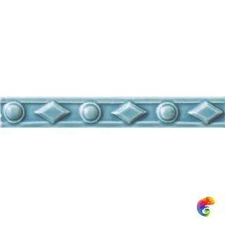 Бордюр Ceramiche Grazia Amarcord Diamantato Pavone Matt 3x20