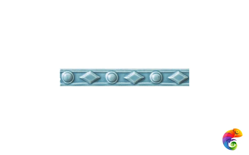 Бордюр Ceramiche Grazia Amarcord Diamantato Pavone Matt 3x20