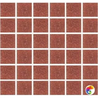 Rose Mosaic Стеклянная мозаика 1x1 A87(2+) сетка 318x318