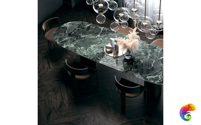 Керамогранит Infinity Marble Verde France Levigato Pearl Bookmatch random 160x320x6