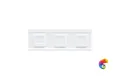 Вставка Ceramiche Grazia Boiserie Square Bianco Matt 6,5x20