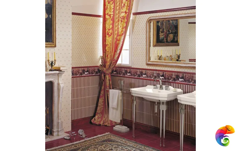 Керамическая плитка Petrachers Grand Elegance Riga Grande Bordeaux Su Crema 20x20