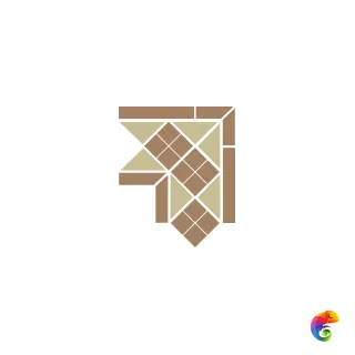 TopCer Керамический декор Octagon Corner 28,1x15,1