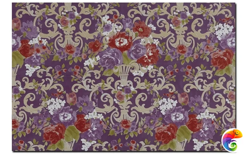 Керамическая плитка Petrachers Primavera Romana Fioritura Su Viola Luc 65x97,7