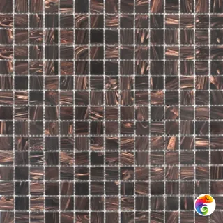 JNJ Стеклянная мозаика 2x2 с авантюрином GB33 сетка 327x327