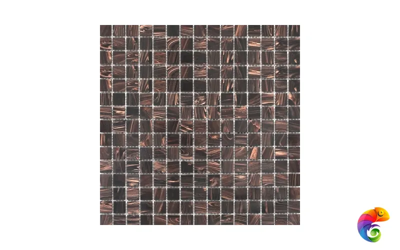 JNJ Стеклянная мозаика 2x2 с авантюрином GB33 сетка 327x327