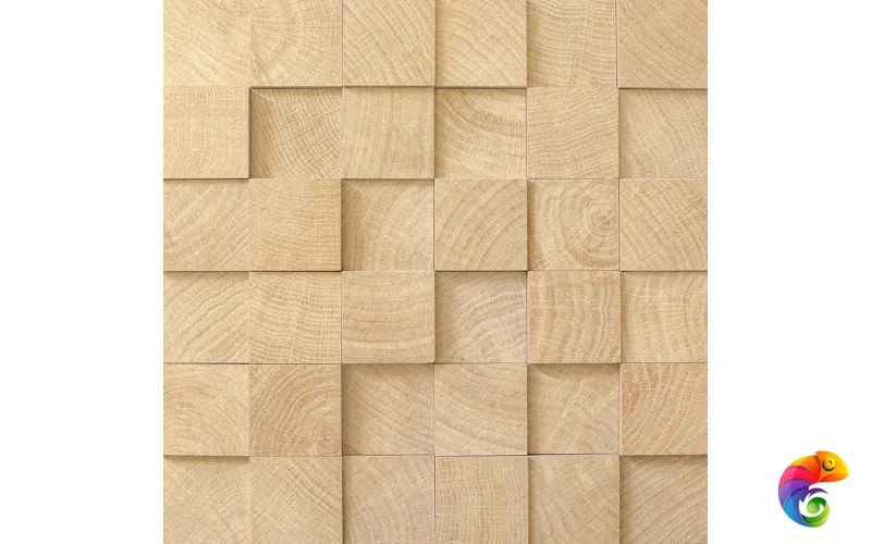 Provenza Керамогранитный декор W-Circles Mosaico 3D Cube Wenge' 27x27 матовый
