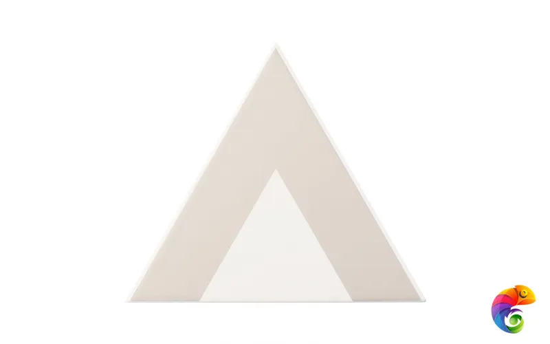 Керамическая плитка Petracers Triangolo Pinco Grigio Su Bianco 17x17