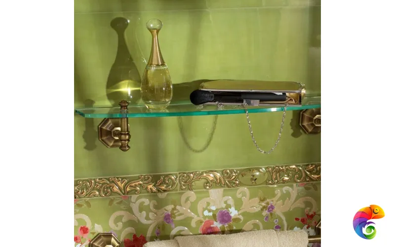 Керамическая плитка Petrachers Primavera Romana Fioritura Oro Su Verde Luc 65x97,7
