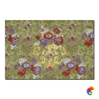 Керамическая плитка Petrachers Primavera Romana Fioritura Oro Su Verde Luc 65x97,7