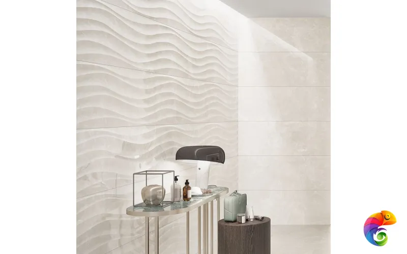 Керамическая плитка Love Ceramic Marble Curl Light Grey Shine 35x70