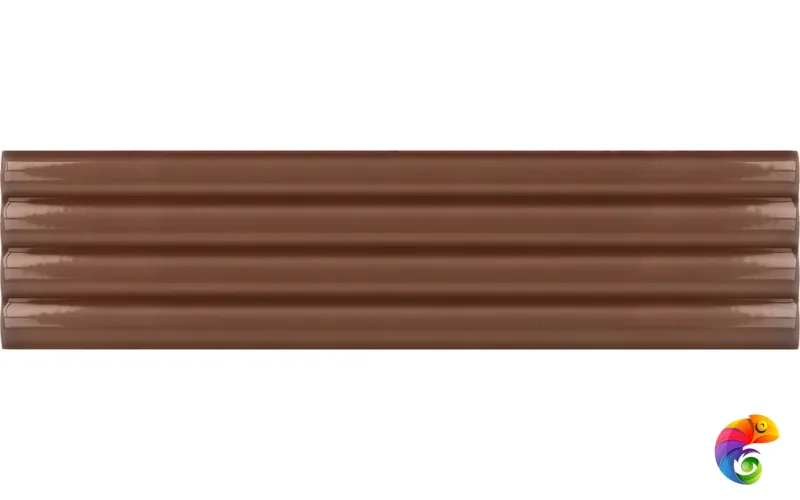 Плитка Equipe Costa Nova Onda Terra Glossy 5x20 см